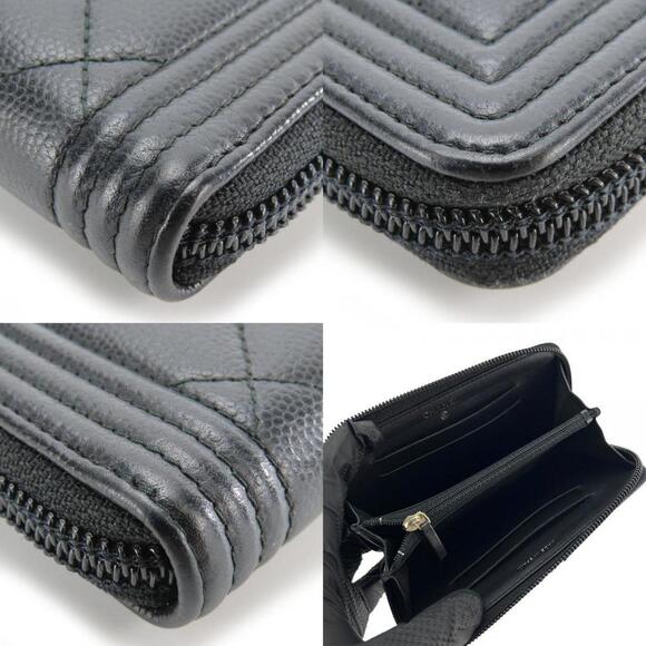 CHANEL Black Caviar Leather Wallet - Picture 8 of 11